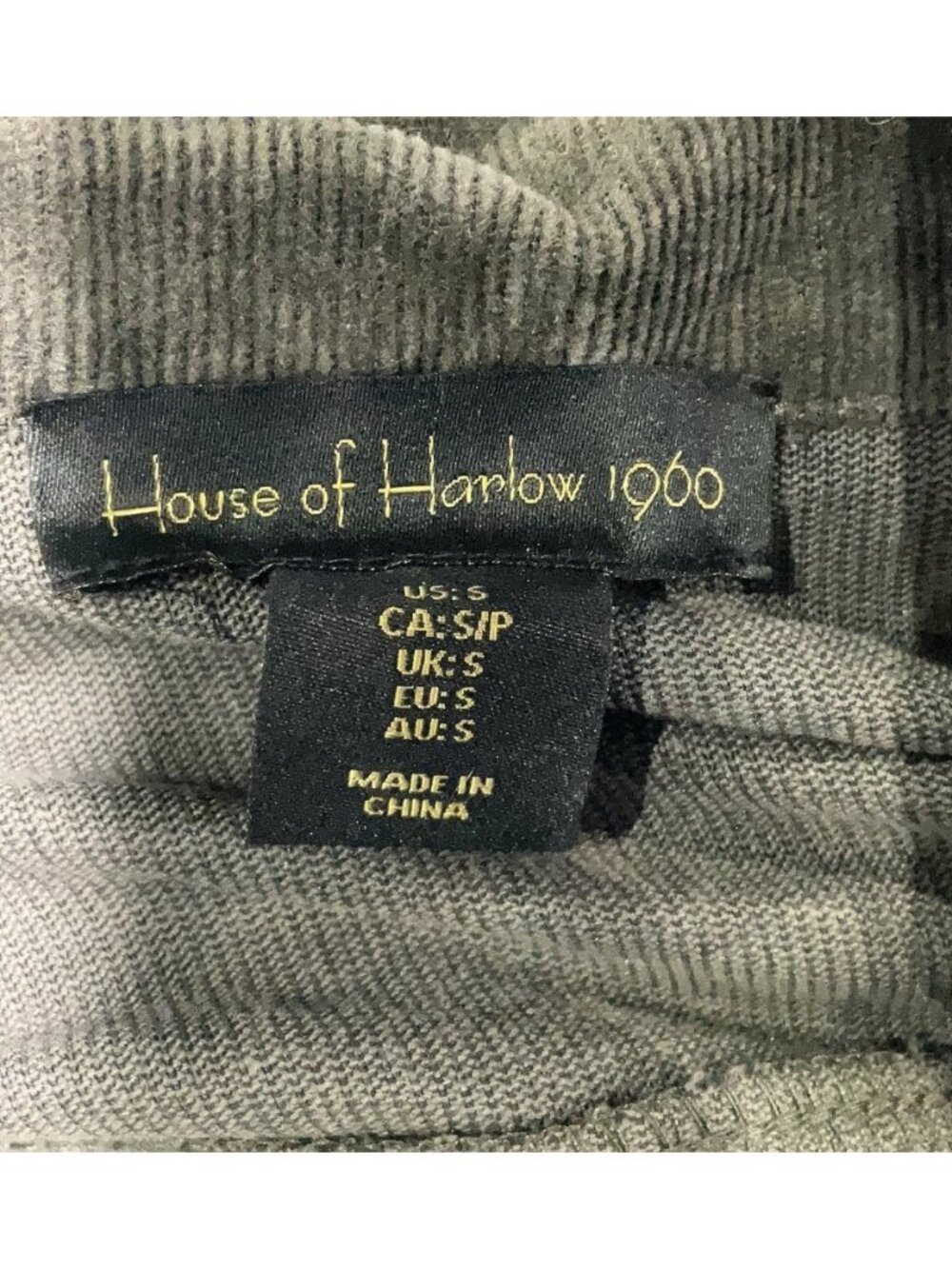 House Of Harlow 1960 Army Green Corduroy Belted Trench Dress S | Poetcore Grunge - Picture 9 of 10